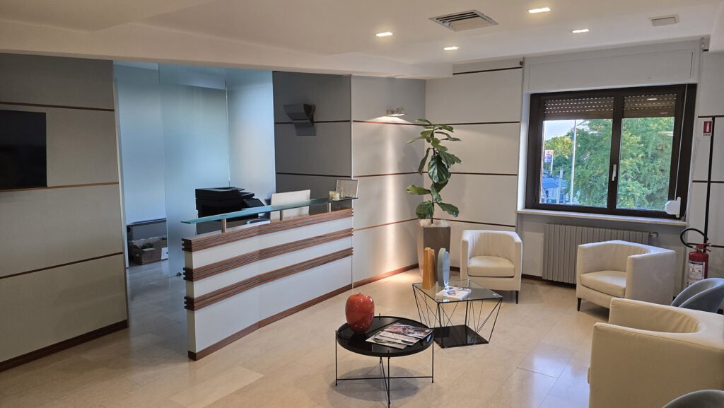 Reception dello studio Rigenera Medical Center a Montichiari (Brescia)