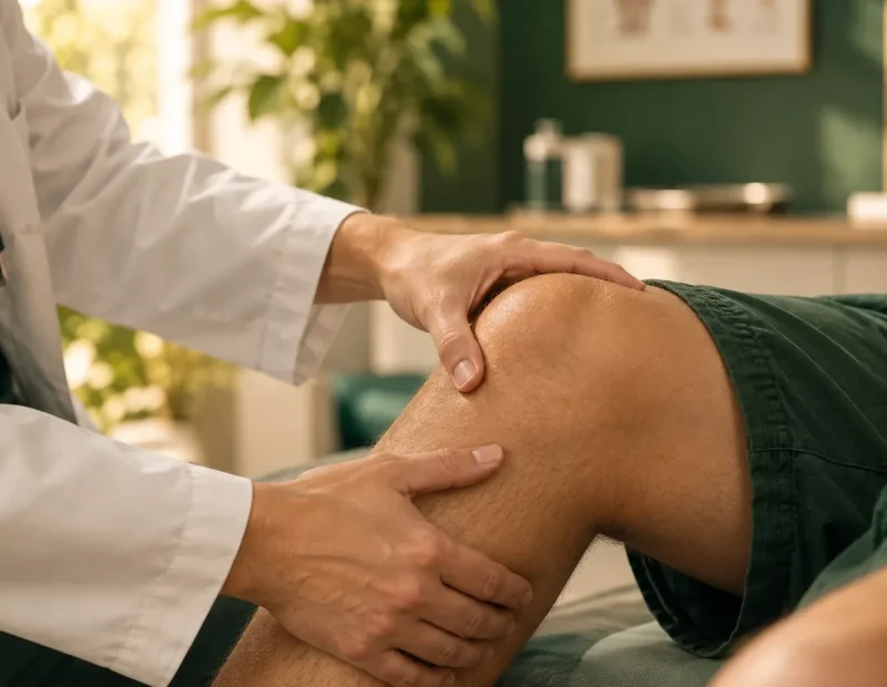 Visita medica del ginocchio: valutazione clinica prima dell&rsquo;ozonoterapia a Brescia
