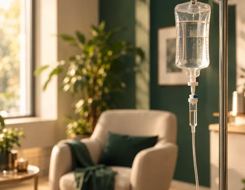 Flebo per terapia infusionale nello studio di Montichiari (Brescia)